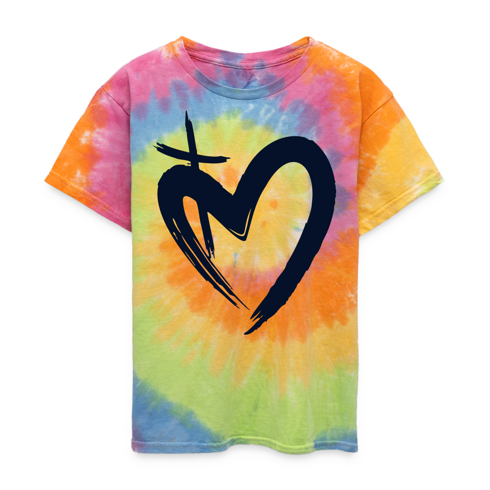 ETERNAL LOVE | Glittery Onyx - Kids Tie Dye T-Shirt - rainbow