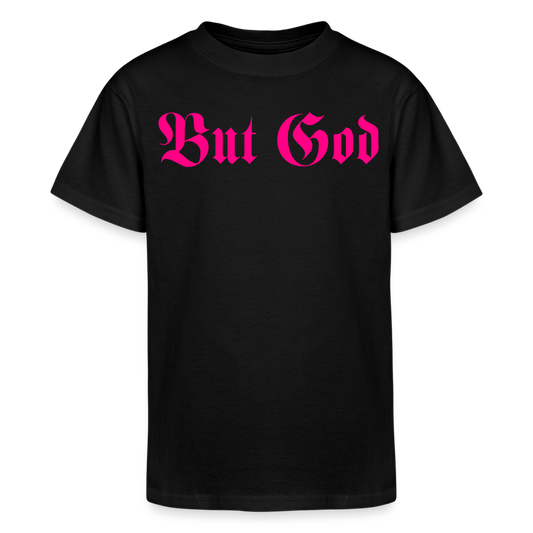 BUT GOD | Pink Highlighter - Kids T-Shirt - black