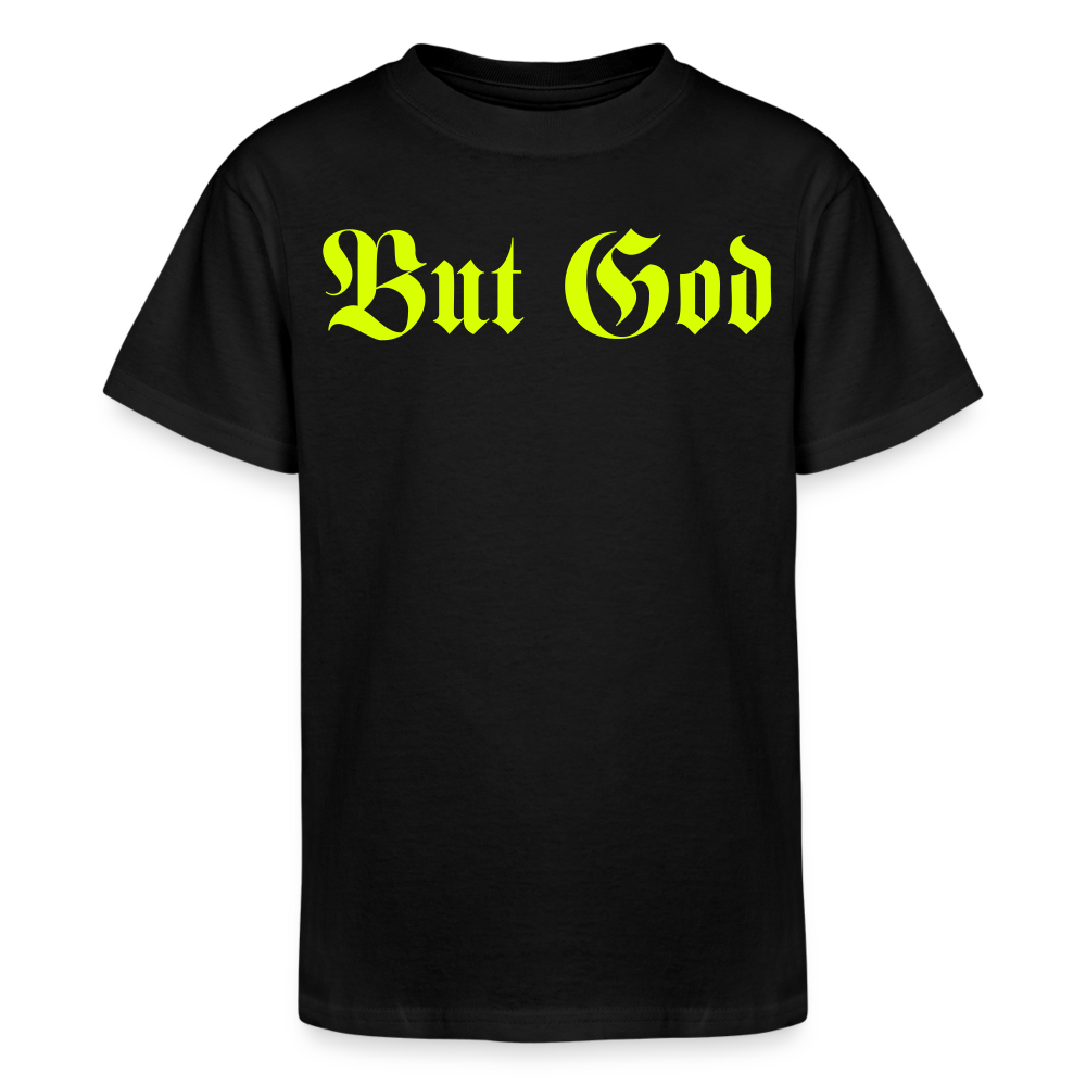 BUT GOD | Yellow Highlighter - Kids T-Shirt - black