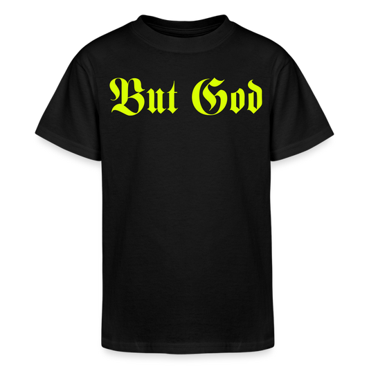BUT GOD | Yellow Highlighter - Kids T-Shirt - black