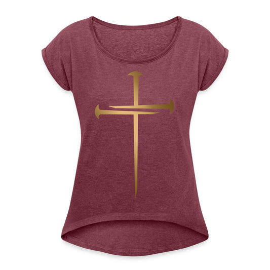 NAILED | Gold Glam - Women's Roll Cuff Tee