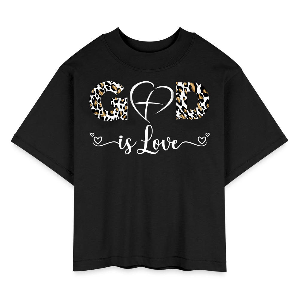 GOD IS LOVE | Leopard Glam - Boxy Tee