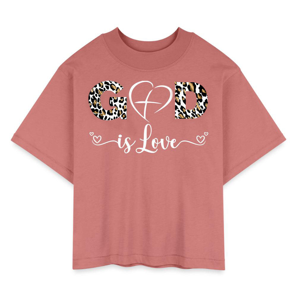 GOD IS LOVE | Leopard Glam - Boxy Tee