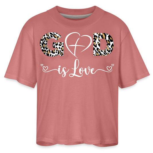 GOD IS LOVE | Leopard Glam - Boxy Tee