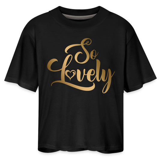 SO LOVELY | Gold Glam - Boxy Tee