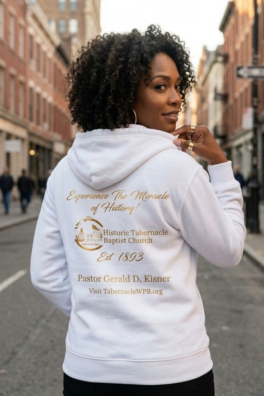 BUT GOD | Gold Adult Zip Hoodie
