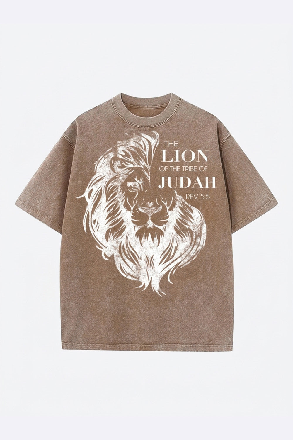 LION OF JUDAH | Oversized Acid Wash Tshirt